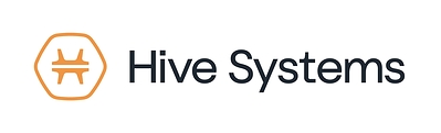 Hive Systems logo featuring an orange hexagonal icon with a stylized ‘H’ symbol, followed by the company name ‘Hive Systems’ in dark gray modern font