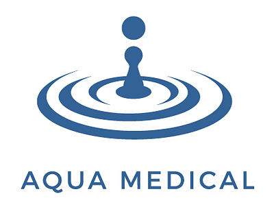 Aqua Medical - logo, blue