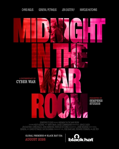 Midnight in the War Room - Black Hat Poster Midnight in the War Room - Black Hat Poster