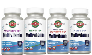 KAL Vitamins Expands Multivitamin Line with Age-Specific Formulas for Men and Women at 18+ and 50+