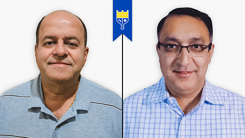 Raj Chellani and Atul Bhagat, Pickleball Kingdom franchisees. Raj Chellani and Atul Bhagat, Pickleball Kingdom franchisees.