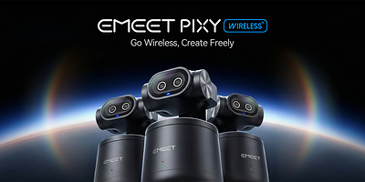 EMEET Launches PIXY Wireless: A True Wireless 4K PTZ Streaming Camera