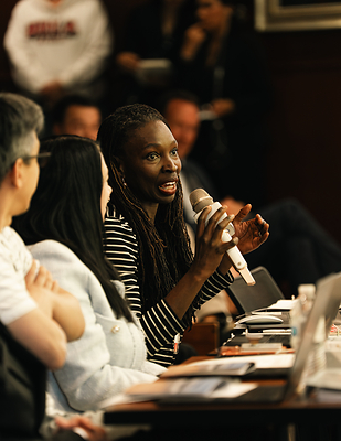 Marie-Ange Eyoum Tagne, a Redemptive Tech AI innovator with a career spanning Meta, Amazon, Yahoo, Intel, and Roku, keynote about her book, "For Such A Time As This: From Humble Roots in Africa to Silicon Valley Leadership," and was an interactive judge.