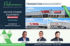 Performance Brokerage Services Advises on the Sale of Motor Power Equipment, a Kenworth Dealer, in Billings and Great Falls, Montana, and Casper, Wyoming from The Sunwall Family to Wallwork Truck Center, Inc.