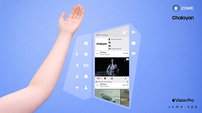 ZOME Releases a Full Spatial Wearable Interface for Apple Vision Pro, Designed by Hussein Chalayan