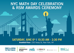 RSM and Brookfield Place Launch "NYC Math Day," Honoring Hundreds of Young Mathematicians