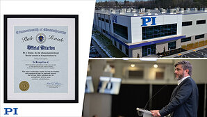 PI Accepts Gold in MassEcon Economic Impact Awards at Gillette Stadium in Foxborough, MA