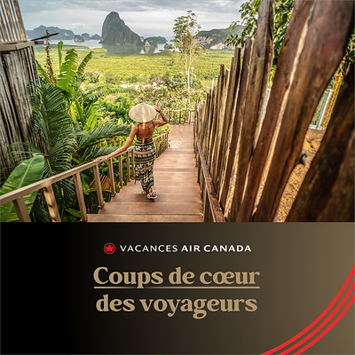 Vacances Air Canada dévoile ses nouvelles destinations gagnantes dans le cadre des prix Coups de cœur des voyageurs de 2026