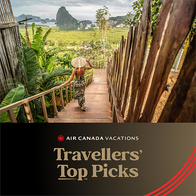 Air Canada Vacations Travellers' Top Picks Awards Reveal 2026's Winning Destinations