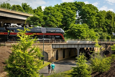 A stretch of Greensboro, N.C.'s newly launched Downtown Greenway. (Image courtesy of Ted Patrick.)