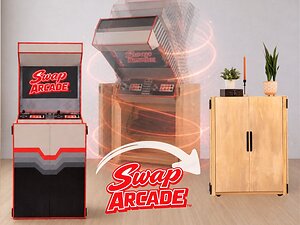 Arcade That Transforms into A Furniture Cabinet - Swap Arcade