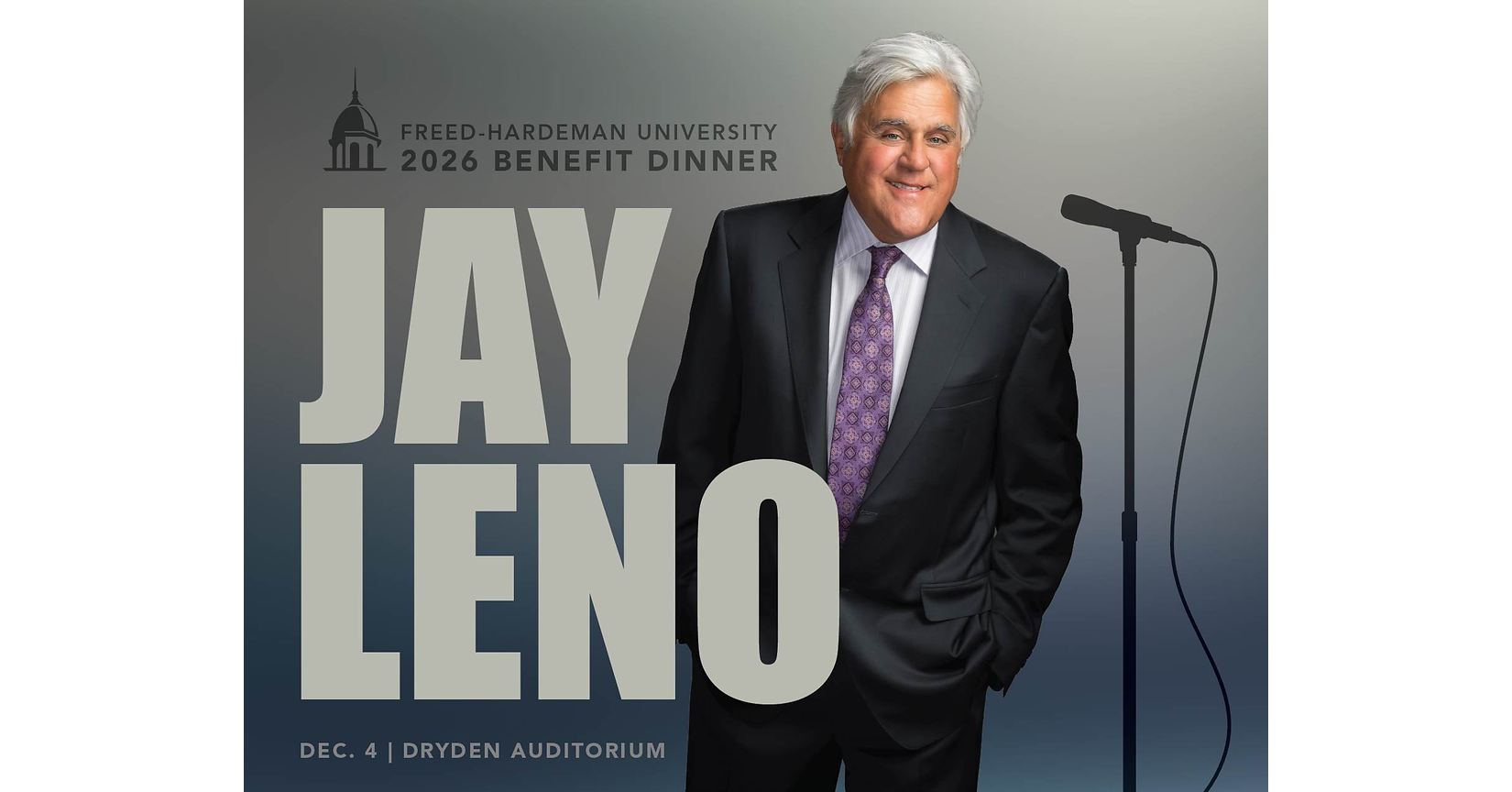 Jay Leno to Headline FHUs 62nd Annual Benefit Dinner