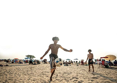 Recreation on the beach