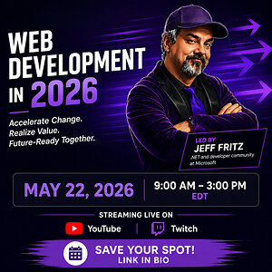 GAPVelocity AI Sponsors Free "Web Development in 2026" Livestream Workshop with Jeff Fritz