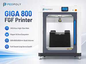 Peopoly Disrupts Industrial 3D Printing with the Launch of the Giga 800 FGF Printer, Slashing Material Costs by 90%