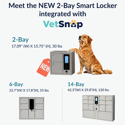 VetSnap Introduces New 2-Bay Smart Locker, the Most Affordable Way to Bring DEA-Compliant Controlled Substance Storage Into Veterinary Practices