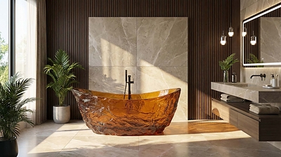 EMPAVA Brings Sculptura Resin Craftsmanship to the Modern Bath