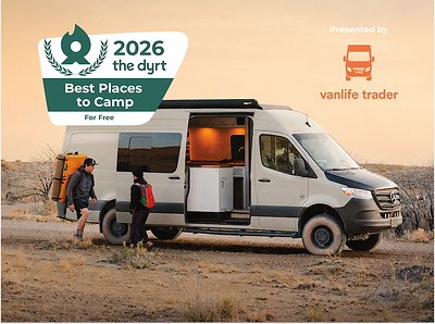 The Dyrt Announces Best Places to Camp for Free Presented by Vanlife Trader