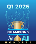 Champions in AI Q1 2026 honoree logo