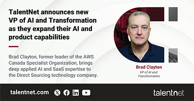 TalentNet announces new VP of AI and Transformation as they expand their AI and product capabilities