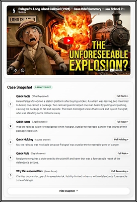 Studicata's new "Case Snapshot" feature prioritizes streamlined review, faster comprehension, and layered engagement.