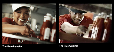 Chili's and Lizzo pay homage to the classic commercial with shot-for-shot references that call back to the original spot. Lizzo also recorded an acapella rendition of the original jingle, with the artist performing every part herself.