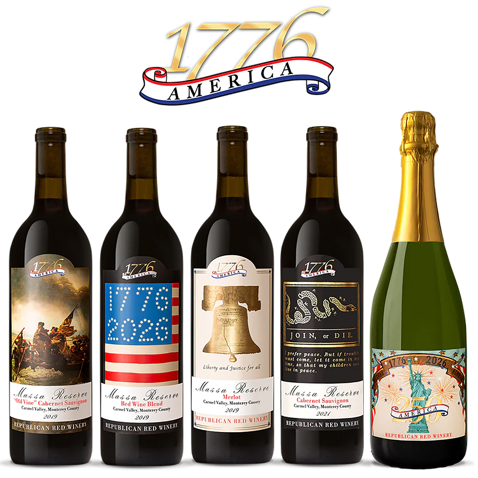 Republican Red Winery Launches "The 1776 Collection" in Honor of America's 250th Birthday