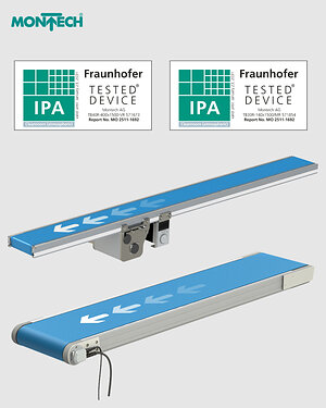 Fraunhofer IPA certifies Montech's cleanroom belt conveyors