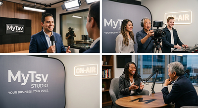 MyTSV Studio brings local businesses into the spotlight with professional interview production.