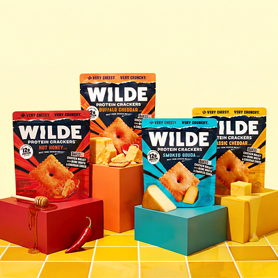 WILDE Protein Crackers are made with all-natural chicken breast, chicken bone broth and real cheese. WILDE Protein Crackers are made with all-natural chicken breast, chicken bone broth and real cheese.