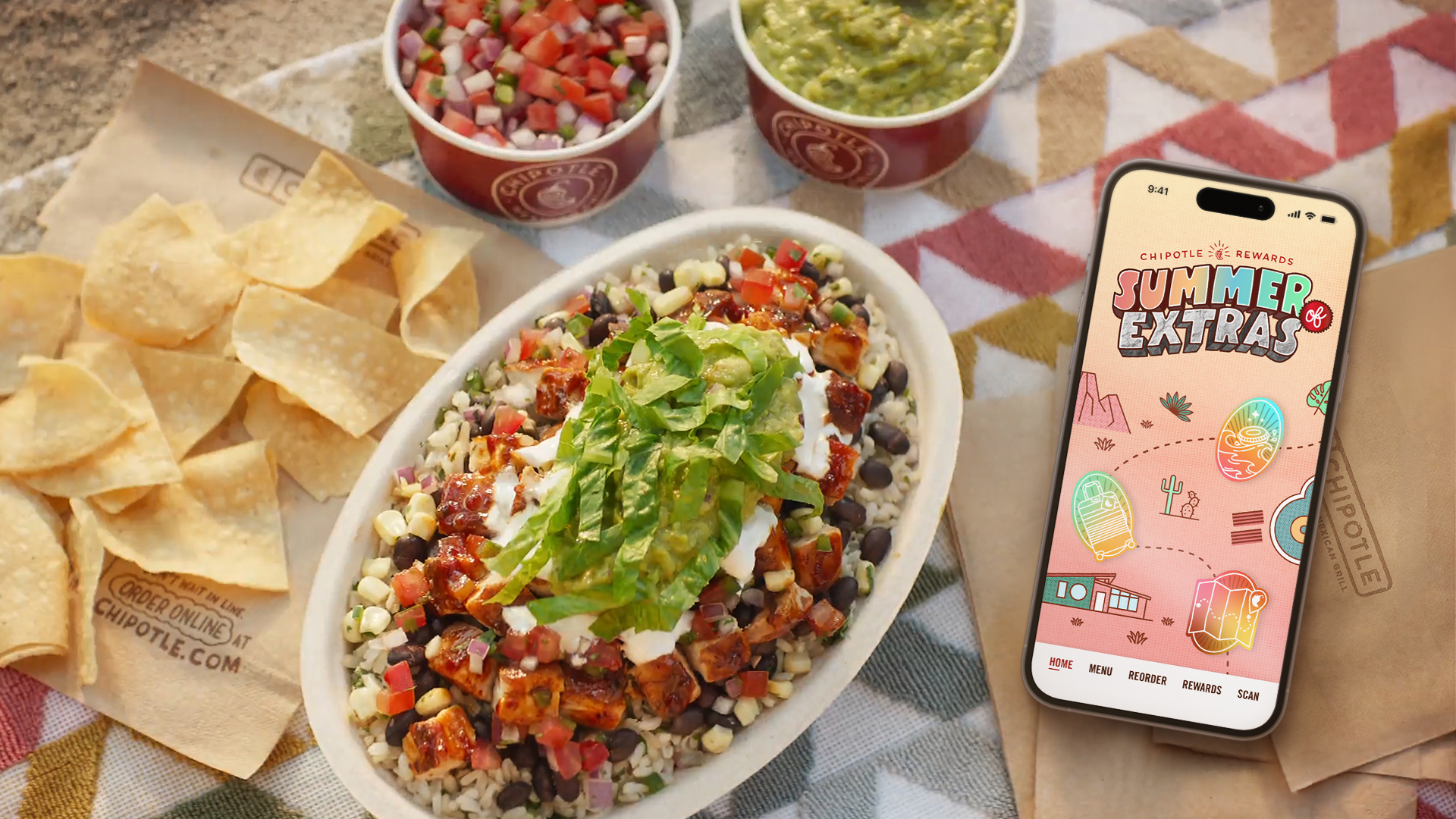 CHIPOTLE'S "SUMMER OF EXTRAS" RETURNS, WITH STREAK-BASED REWARDS AND LOCAL RANKINGS TO GAMIFY THE REWARDS EXPERIENCE