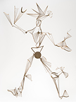 ALICE RAHON, Chenecey-Buillon (France) 1904 – Mexico 1987, Le jongleur, 1946, Laiton, peinture dorée, 69 x 49 x 8 cm, Achat, legs Horsley et Annie Townsend