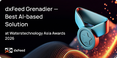 dxFeed Grenadier Recognized as Best AI-based Solution at Waterstechnology Asia Awards 2026