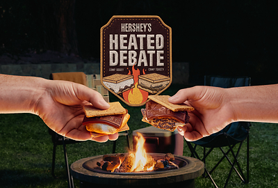 Introducing Hershey's Heated Debate. Are you Camp Gooey or Camp Toasty?