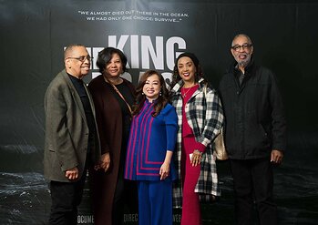 Kristina Duong and Former Oakland Mayor Elihu Harris at The King of Trash Private Screening