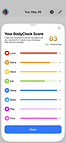The BodyClock Score™: Details View