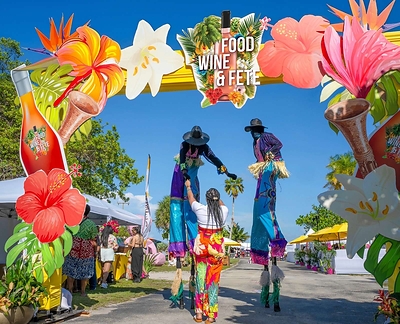 Moko Jumbies Welcomed guests into our 2026 experience- Photo by Colin Subratie