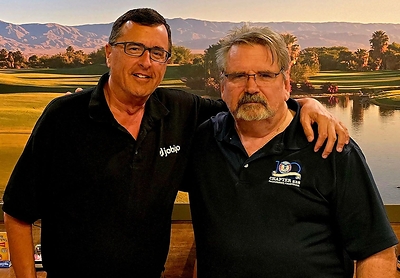AHEPANS George Dratelis (left) and Wynn Storton (right) from AHEPA CHAPTER 528 in Palm Desert, CA.