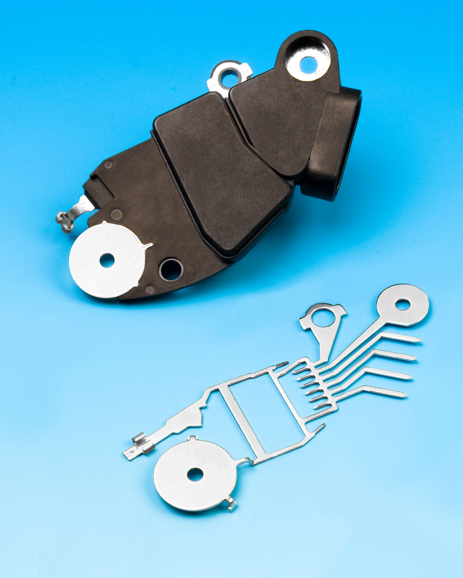 OVERMOLDED LEAD FRAMES REDUCE PART COUNT & IMPROVE ASSEMBLY EFFICIENCY