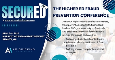 prweb.com - AMSimpkins - National Conference to Focus on Enrollment Security, Identity Verification, Financial Aid Integrity, and Institutional Risk