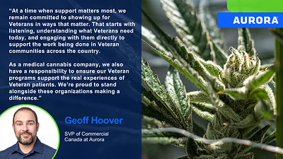 newswire.ca - Aurora Cannabis Inc. - Aurora Deepens its Impact for Veterans Across Canada