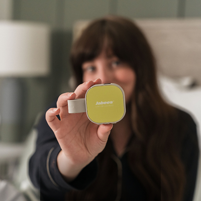 Nancy holds PEACE Duo, featuring its compact foldable design. Nancy holds PEACE Duo, featuring its compact foldable design.
