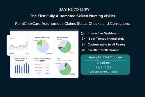 SNFY the First Fully Automated Skilled Nursing Facility eBiller Built on PointClickCare