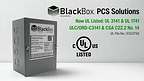 Black Box Innovations PCS product line is certified to UL 3141 required by the NEC for installing EV chargers and other devices without electrical service upgrades. Available in USA and Canada.