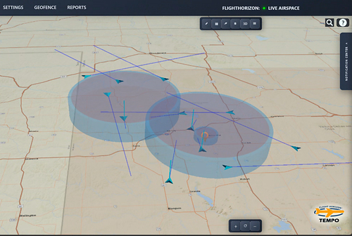 Live aircraft tracking using FlightHorizon TEMPO at Infinity One Oklahoma Spaceport Live aircraft tracking using FlightHorizon TEMPO at Infinity One Oklahoma Spaceport