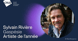 Sylvain Rivière reçoit le Prix du CALQ - Artiste de l'année en Gaspésie