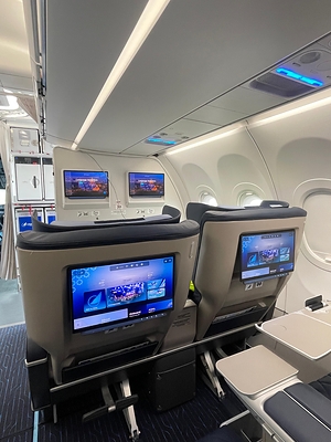 Azerbaijan interior with Panasonic Avionics 2