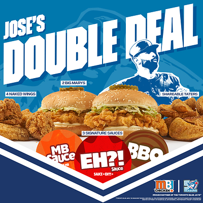 Mary Brown's Chicken and José Bautista Celebrate Third Year of Partnership with José's Double Deal
