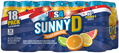 SUNNYD® limited-edition USA Celebration Pack - 18-count.