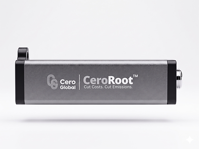 The CeroRoot™ device connects into diesel vehicles, improving combustion efficiency
